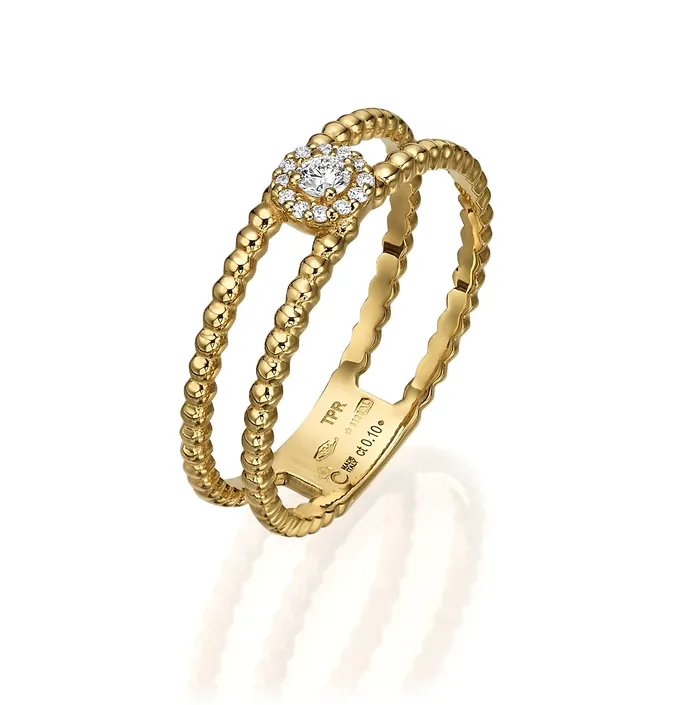 The Private Room Fine Jewelry Double Bubble Halo Ring Rings