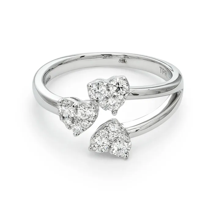 The Private Room Fine Jewelry Rings 3 DiamondHearts Ring