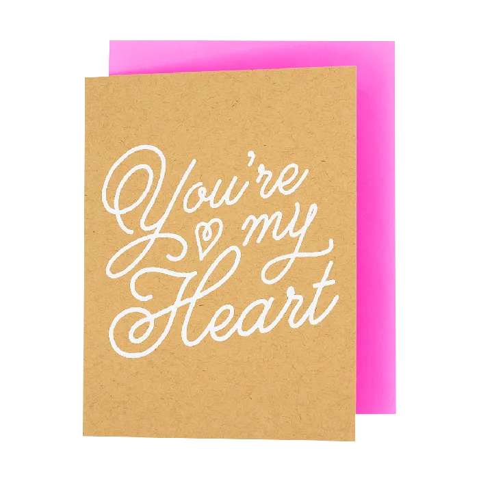 The Social Type Necklaces You Are My Heart Love Card