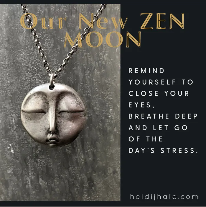 The Sterling Silver Zen Moon HeidiJHale Designs Necklaces