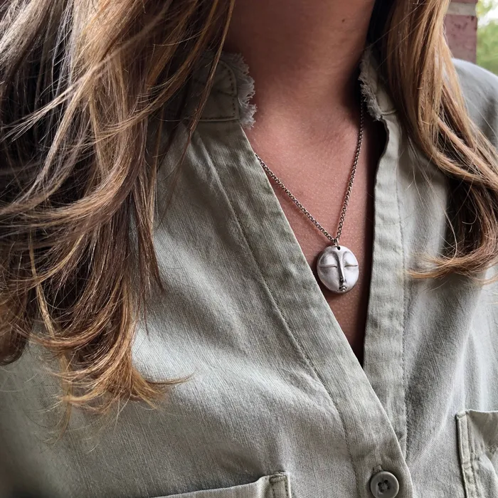 The Sterling Silver Zen Moon HeidiJHale Designs Necklaces