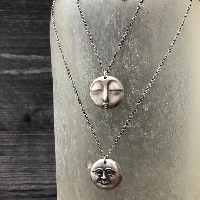 The Sterling Silver Zen Moon HeidiJHale Designs Necklaces