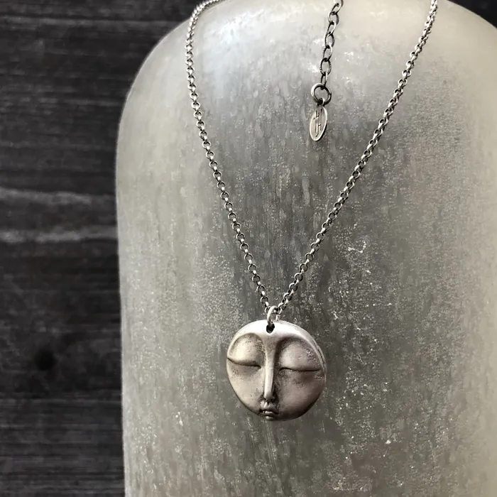 The Sterling Silver Zen Moon HeidiJHale Designs Necklaces