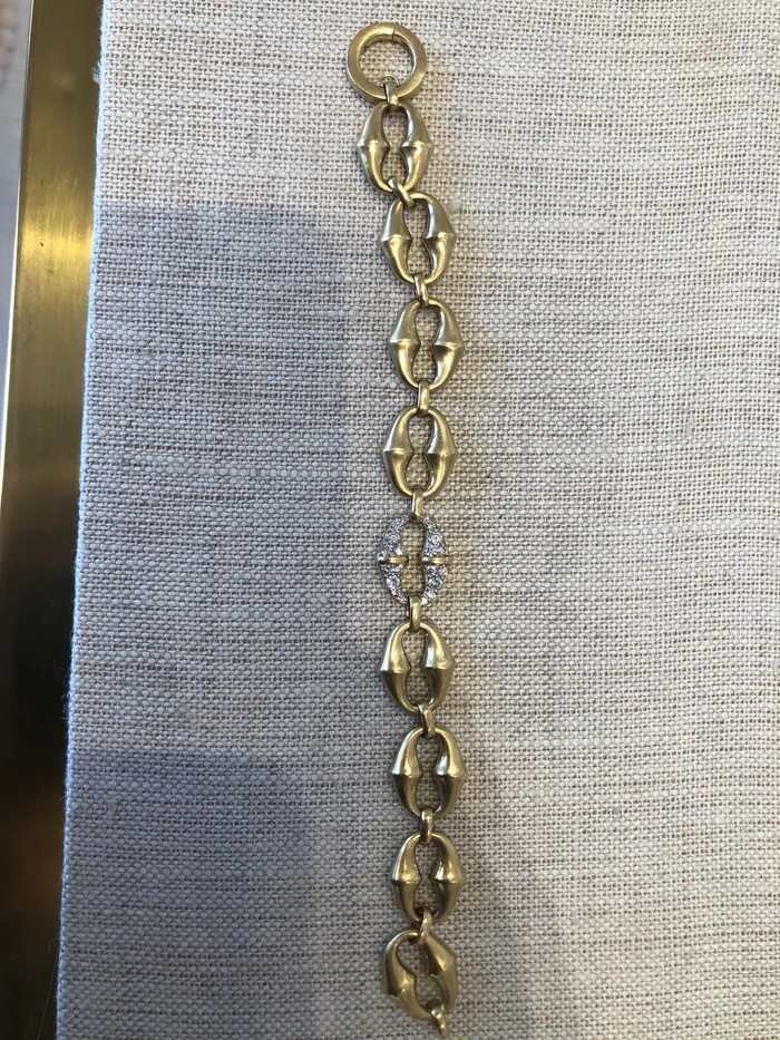 VRAM Bracelets Chrona Mini Link Bracelet with diamonds 18k