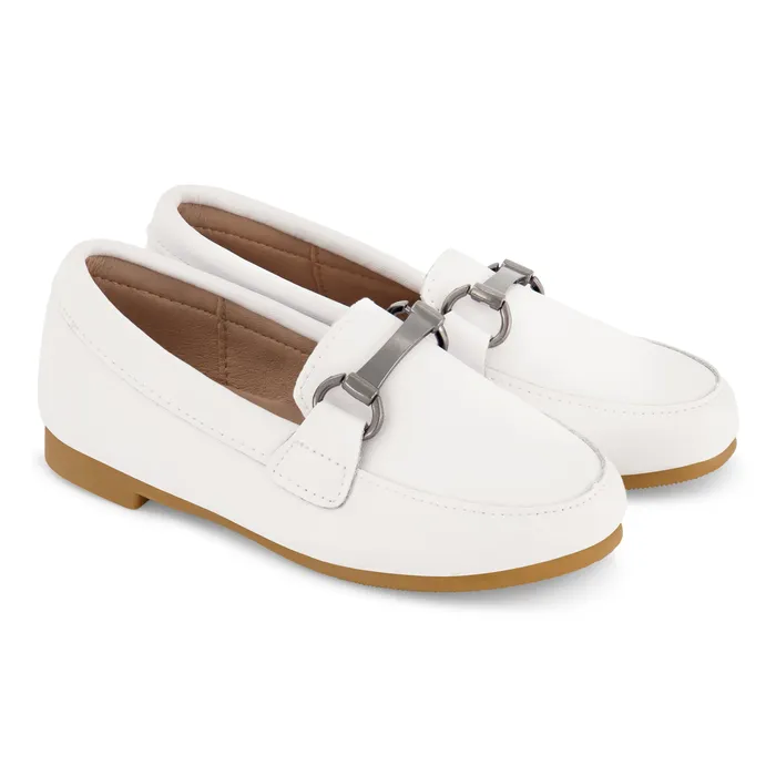 Zeebra Kids Zeebra Kids Buckle Loafers Snow White Rings