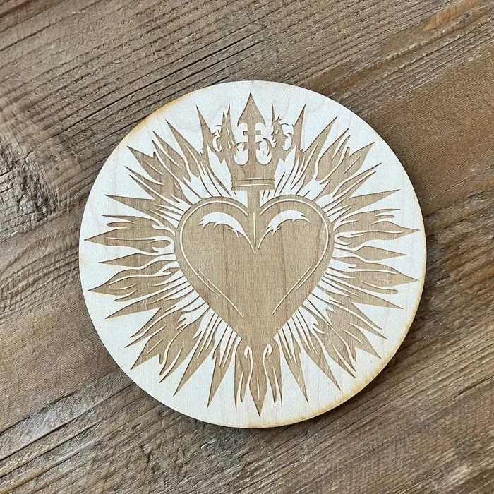 Zen and Meow Necklaces Sacred Heart Crystal Grid
