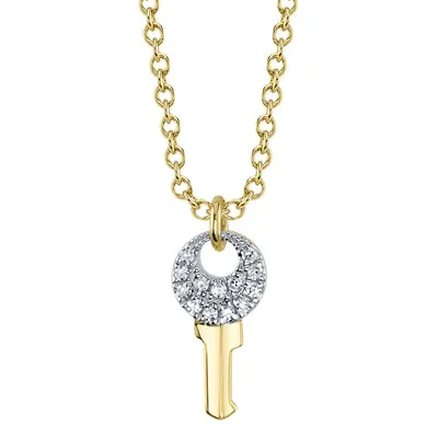 003CT DIAMOND KEY NECKLACE SHY CREATIONS Necklaces