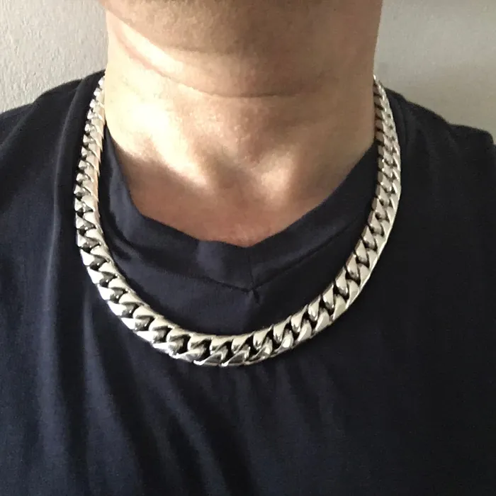 10mm Miami Cuban Link Chain Necklace silverwow Necklaces