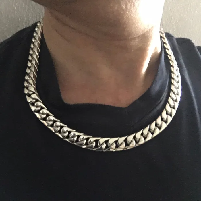 10mm Miami Cuban Link Chain Necklace silverwow Necklaces