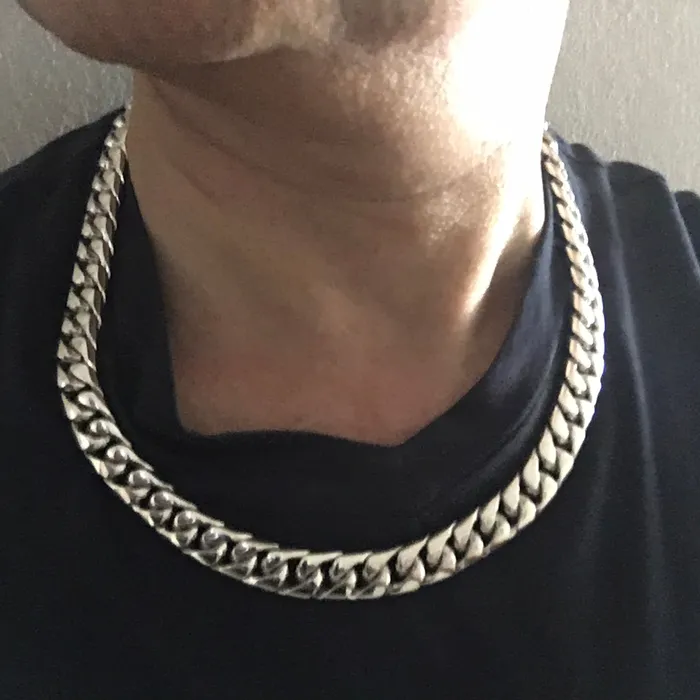 10mm Miami Cuban Link Chain Necklace silverwow Necklaces