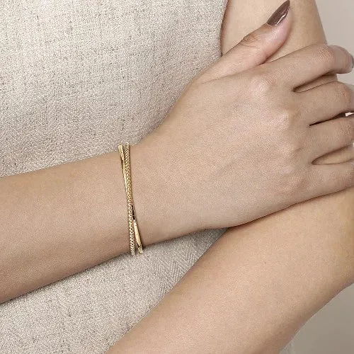 14K Yellow Gold Bujukan Bangle GABRIEL CO Bracelets