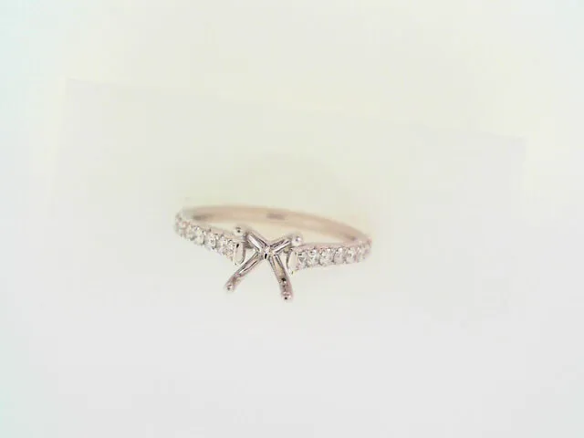 14KWG 032CTW FOF DIA SHANK MOUNT W 1CT RD HEAD FACETS OF FIRE Rings