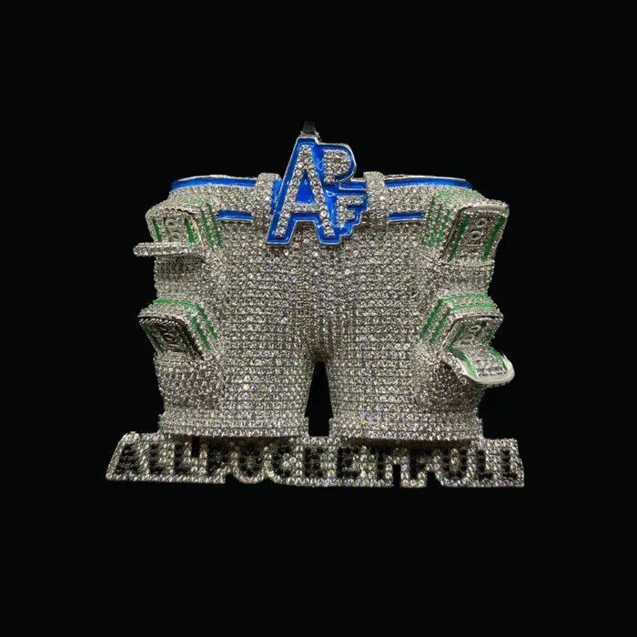 ALL POCKET FULL Necklaces APF All Pocket Full Money Iced Out Letter Diamond Pendant Necklace ALL POCKET FULL Necklaces APF All Pocket Full Money Iced Out Letter Diamond Pendant Necklace
