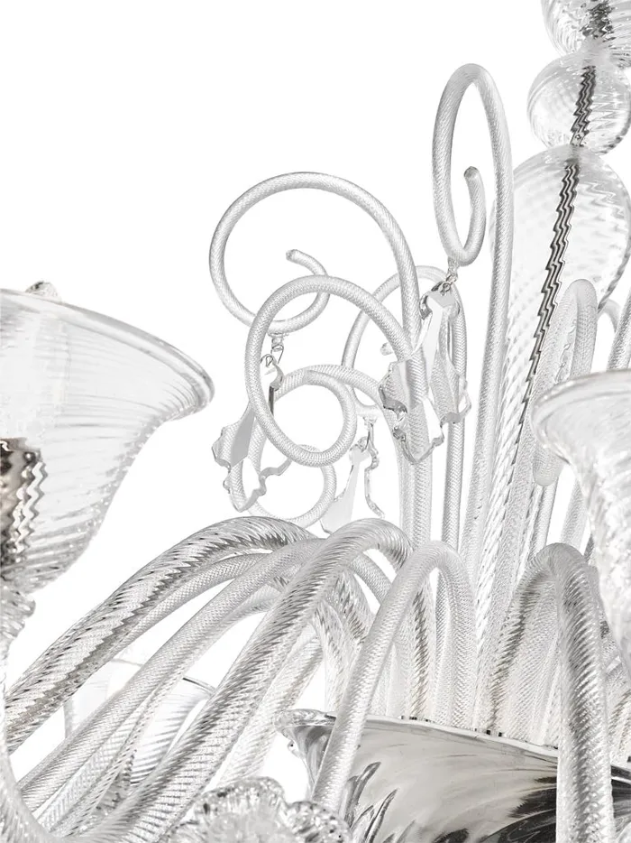 Alvise Chandelier Murano Glass 3 up to 12 lights Voltolina Earrings