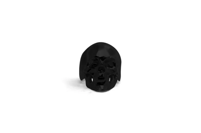Anillo Craneo Low Poly con Mandibula Negro Mate MARIA MARISCAL Earrings