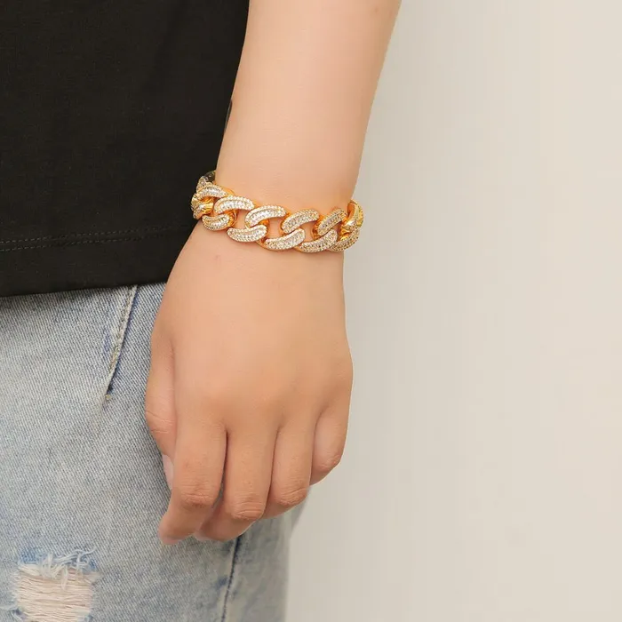 BAGUETTE 18MM Baguette and Tennis Iced Out Diamond Necklace Bracelet Set Bracelets