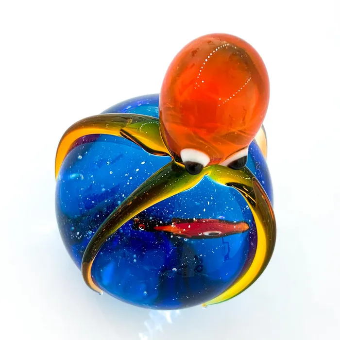 Balbi Cristiano Necklaces Octopus and fishbowl Murano Glass