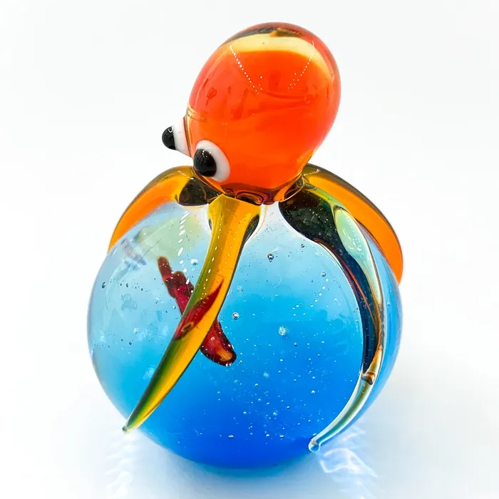 Balbi Cristiano Necklaces Octopus and fishbowl Murano Glass