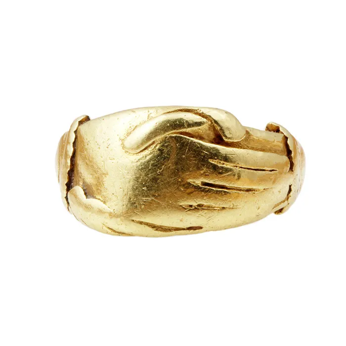 Bell Bird Antiques Rings 18th Century Gold Fede Ring