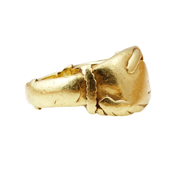 Bell Bird Antiques Rings 18th Century Gold Fede Ring