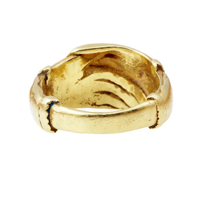 Bell Bird Antiques Rings 18th Century Gold Fede Ring