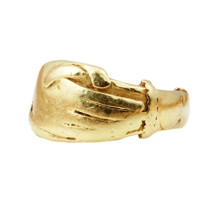 Bell Bird Antiques Rings 18th Century Gold Fede Ring