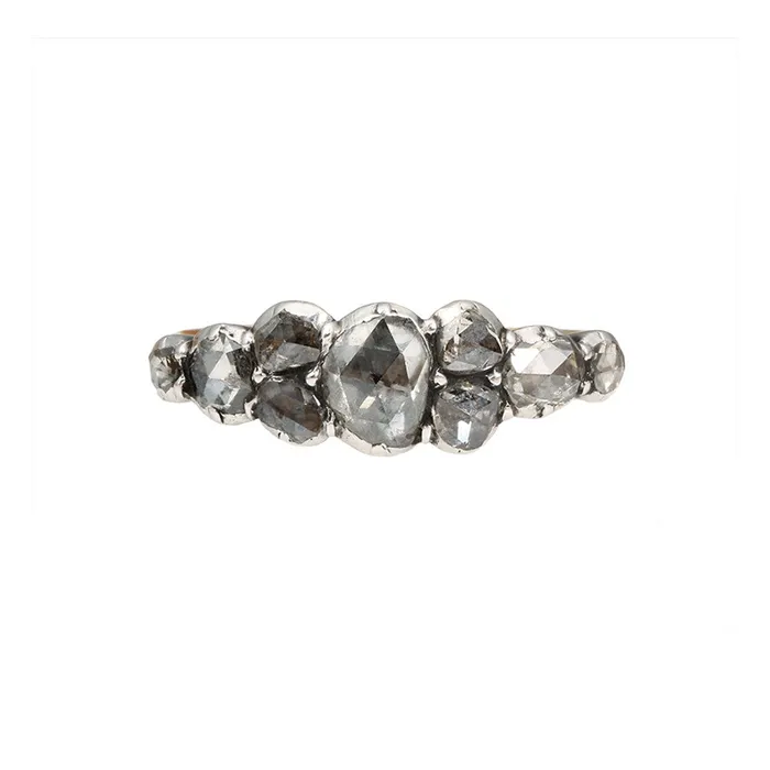 Bell Bird Antiques Rings Georian Era Rose Cut Diamond Ring