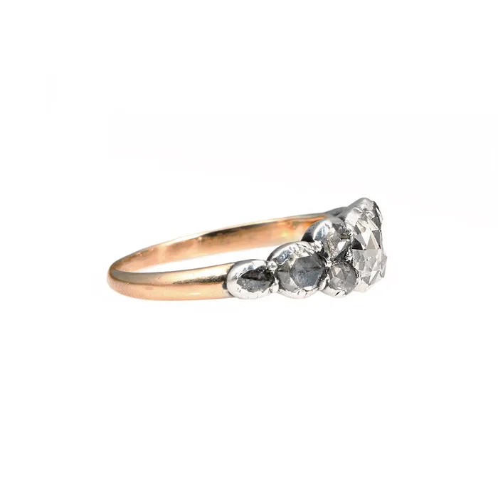 Bell Bird Antiques Rings Georian Era Rose Cut Diamond Ring