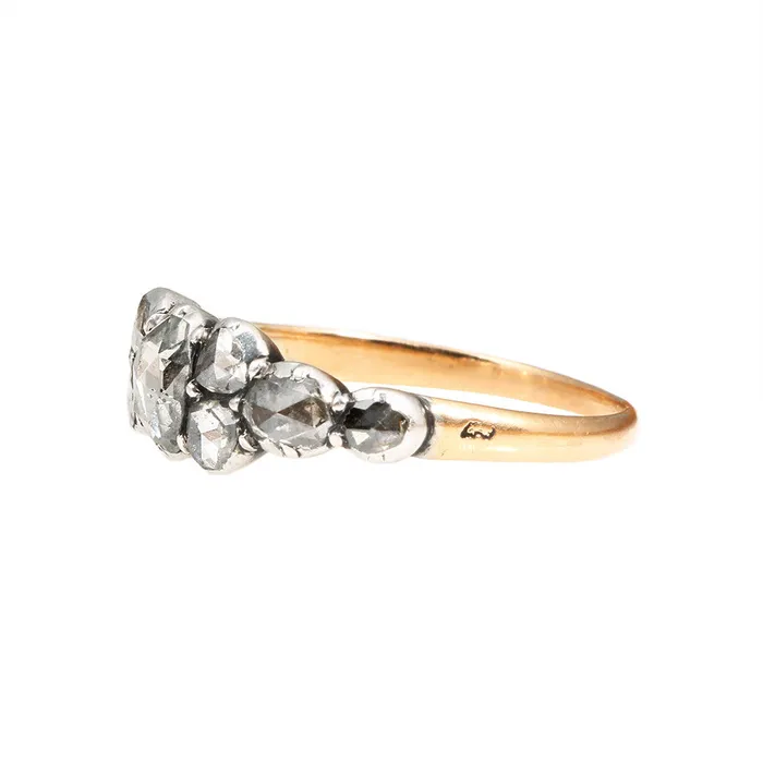 Bell Bird Antiques Rings Georian Era Rose Cut Diamond Ring