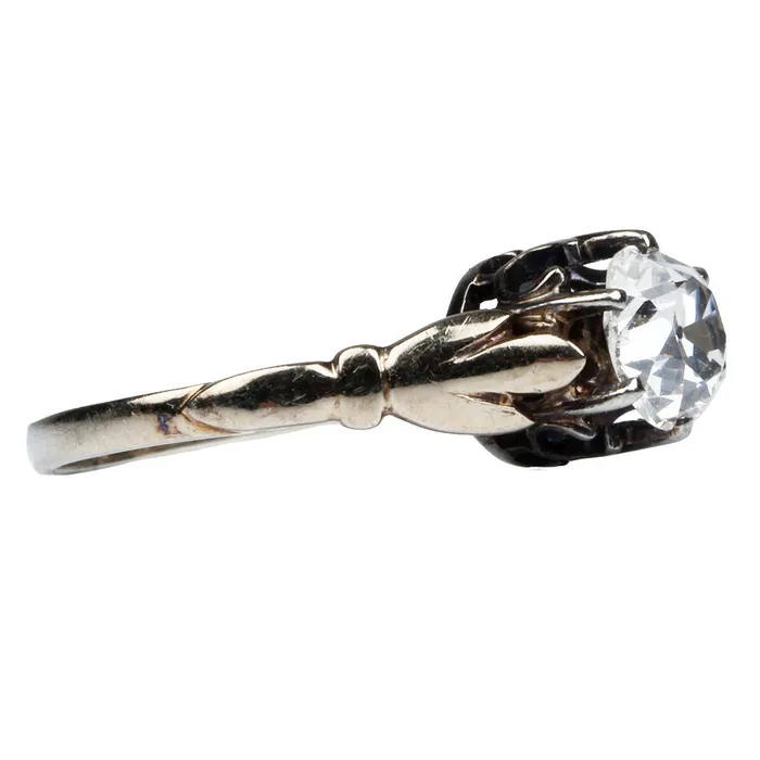 Bell Bird Antiques Rings Late 19th Century Diamond Solitaire Ring