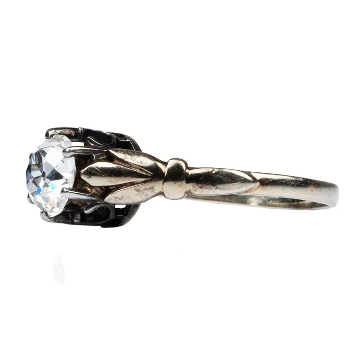 Bell Bird Antiques Rings Late 19th Century Diamond Solitaire Ring