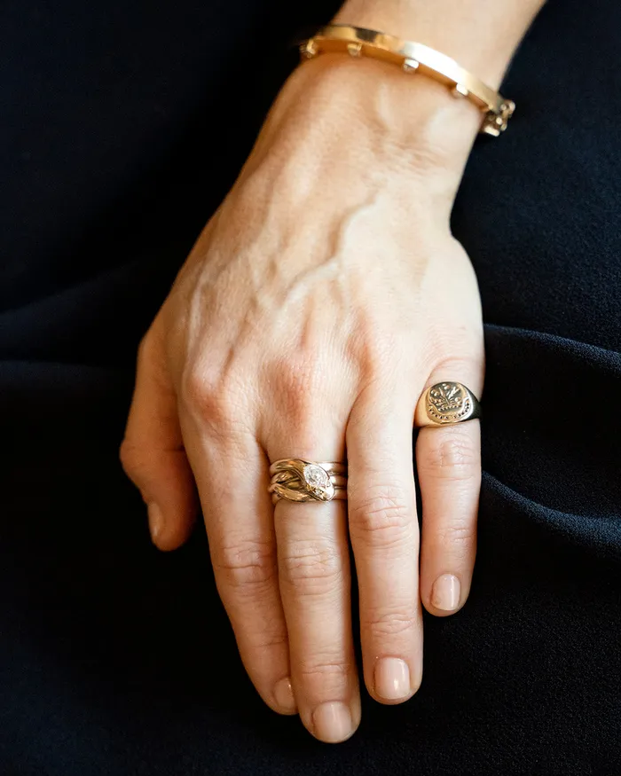 Bell Bird Antiques Rings Victorian Era Diamond Snake Ring