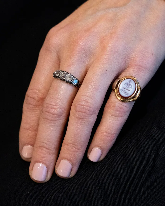 Bell Bird Antiques Rings Victorian Era Signet Ring