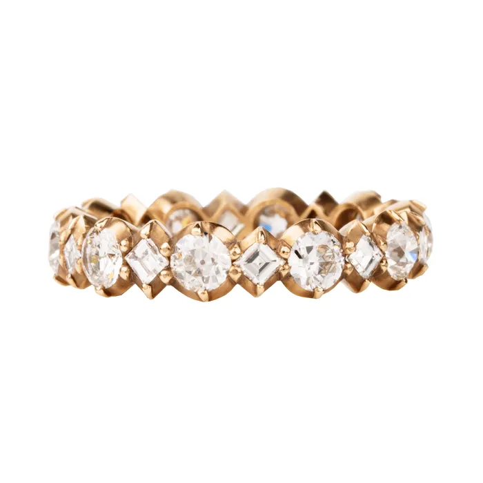 Bell Bird In House Rings Bell Bird Signature Mixed Diamond Eternity Band Bell Bird In House Rings Bell Bird Signature Mixed Diamond Eternity Band