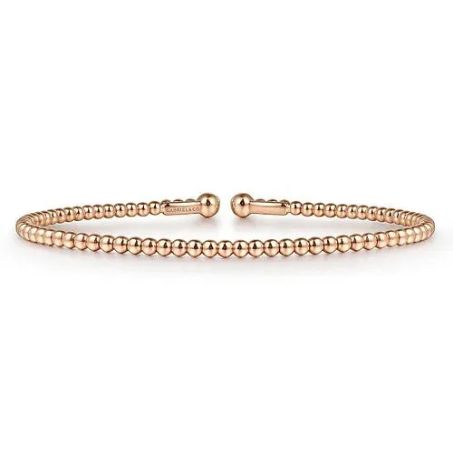 Bracelets GABRIEL CO 14K Rose Gold Bujukan Split Bangle
