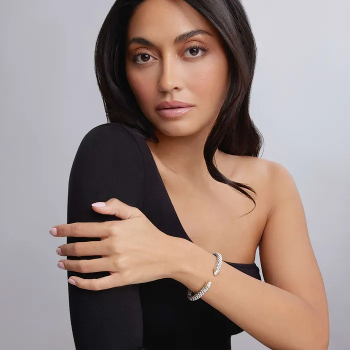 Bracelets LAGOS Caviar Lux Diamond Cuff Bracelet 8mm