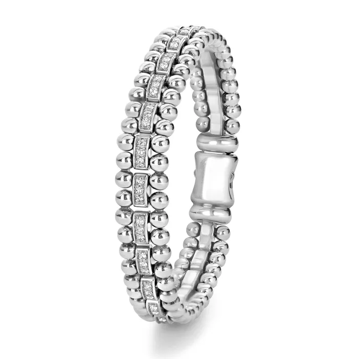 Bracelets LAGOS Caviar Spark Diamond Link Bracelet 9mm