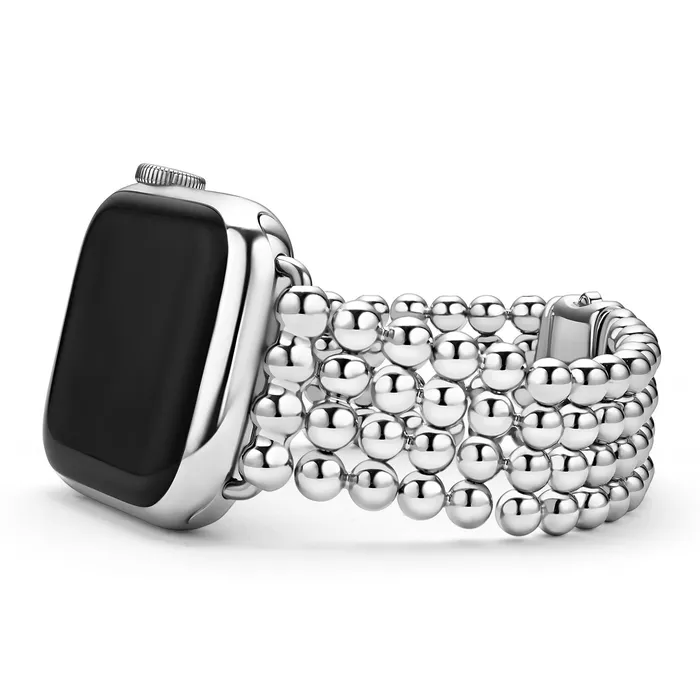 Bracelets LAGOS Smart Caviar Stainless Steel Infinite Caviar Beaded Watch Bracelet 3845mm