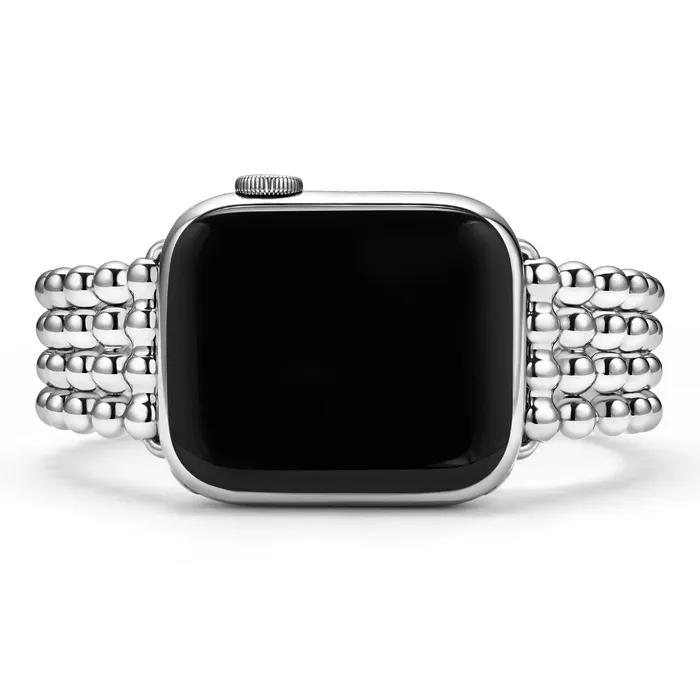 Bracelets LAGOS Smart Caviar Stainless Steel Infinite Caviar Beaded Watch Bracelet 3845mm