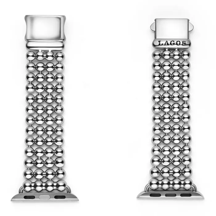 Bracelets LAGOS Smart Caviar Stainless Steel Infinite Caviar Beaded Watch Bracelet 3845mm