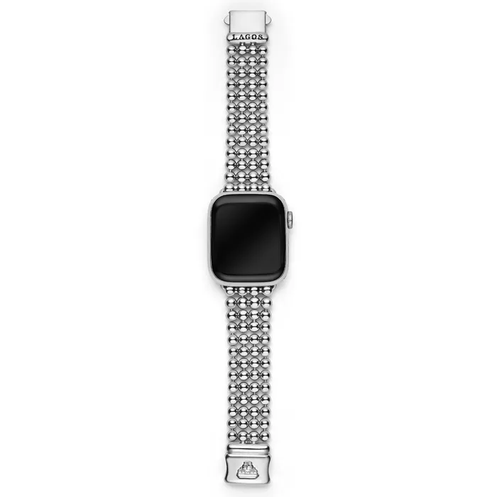 Bracelets LAGOS Smart Caviar Stainless Steel Infinite Caviar Beaded Watch Bracelet 3845mm