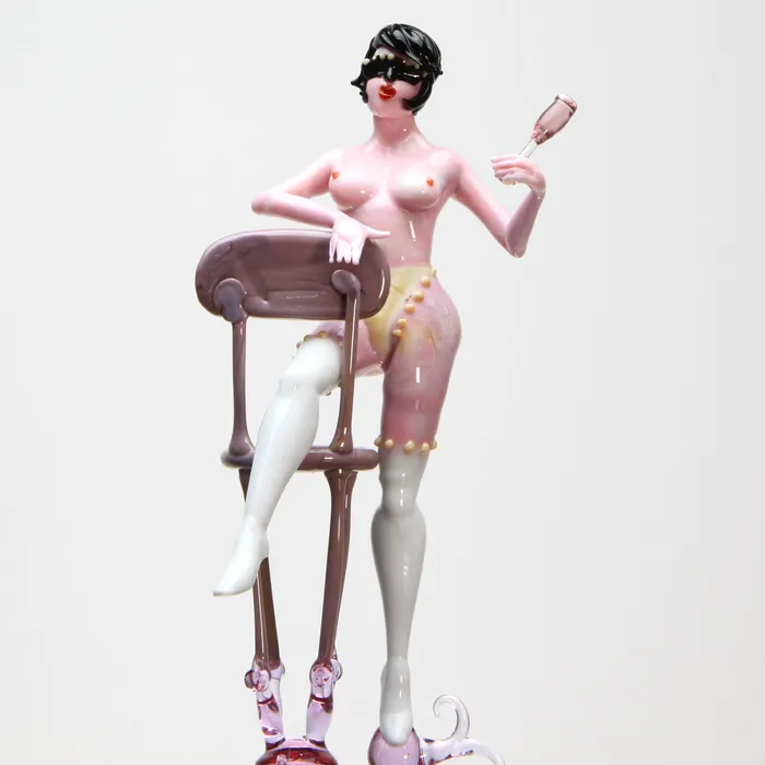Burlesque Artistic Nude DixieUnique Piece Murano Glass Cristina Sfriso Rings Burlesque Artistic Nude DixieUnique Piece Murano Glass Cristina Sfriso Rings