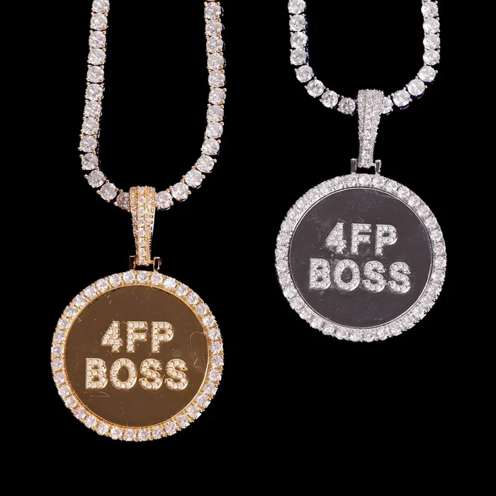 Circle Tennis Iced Out Personalized Custom Name Necklace Pendant Circle Necklaces Circle Tennis Iced Out Personalized Custom Name Necklace Pendant Circle Necklaces