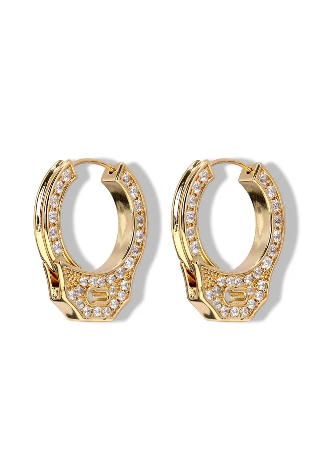 Crystal Haze Jewelry Earrings Cuffing Season Hoops