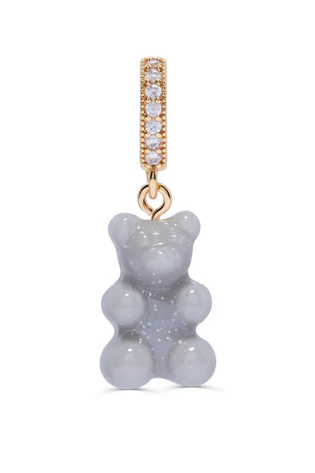 Crystal Haze Jewelry Earrings Nostalgia Bear Pave connector Steel