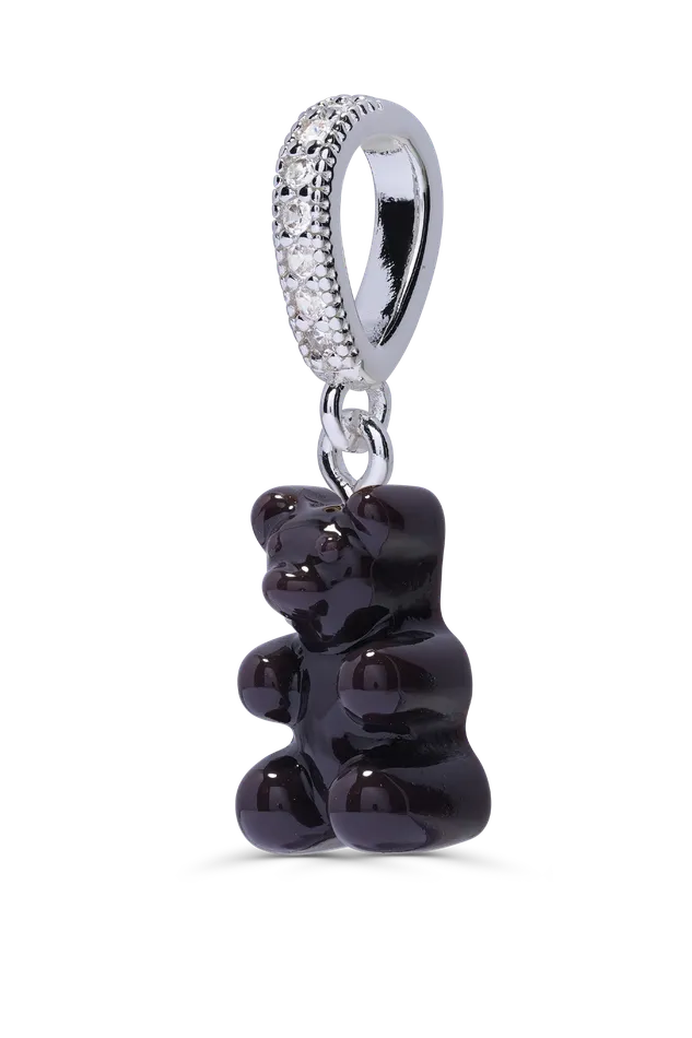 Crystal Haze Jewelry Nostalgia Bear Pave connector Silver plated Licorice Rings Crystal Haze Jewelry Nostalgia Bear Pave connector Silver plated Licorice Rings