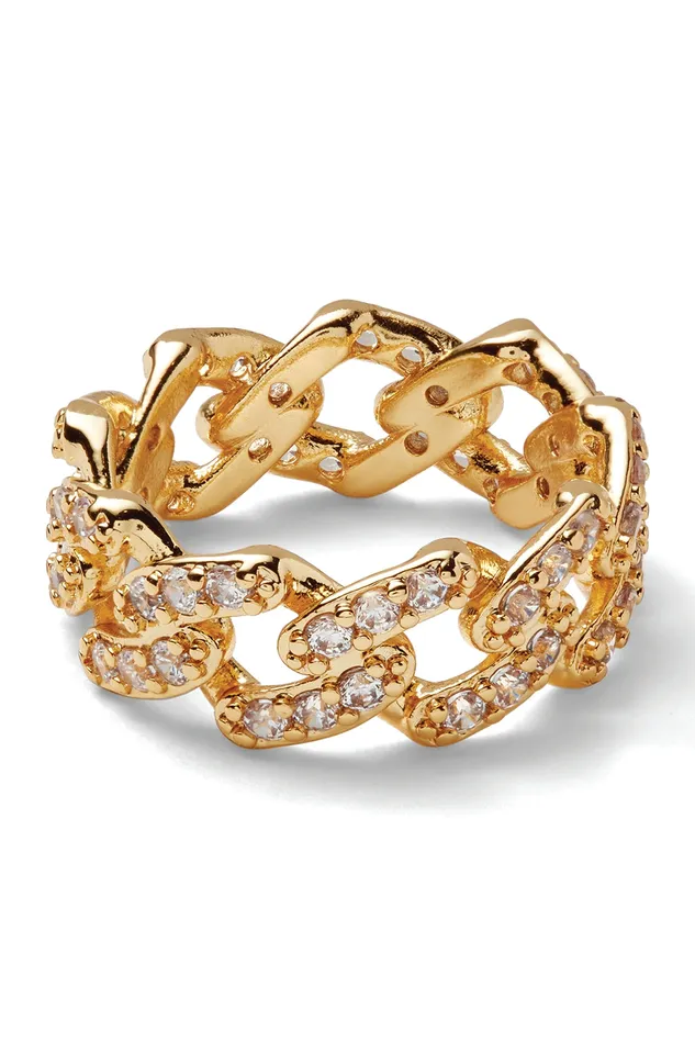 Crystal Haze Jewelry Rings Mexican chain ring Clear
