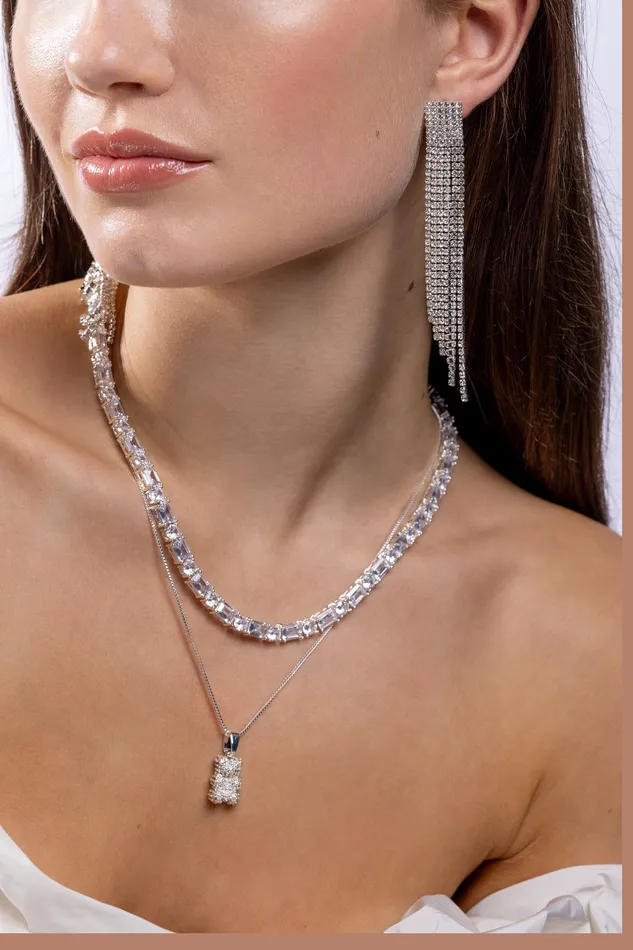 Crystal Haze Jewelry Rings Silver Pave Nostalgia bear