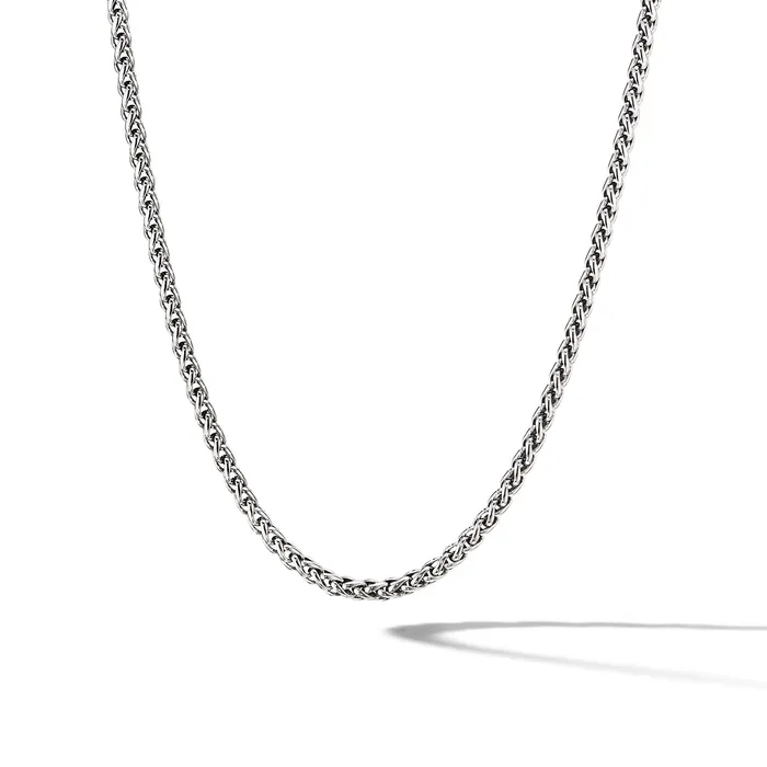 David Yurman Necklaces Wheat Chain Necklace in Sterling Silver 4mm