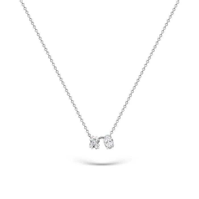 Diamond XO Necklace Polachecks Collection Necklaces